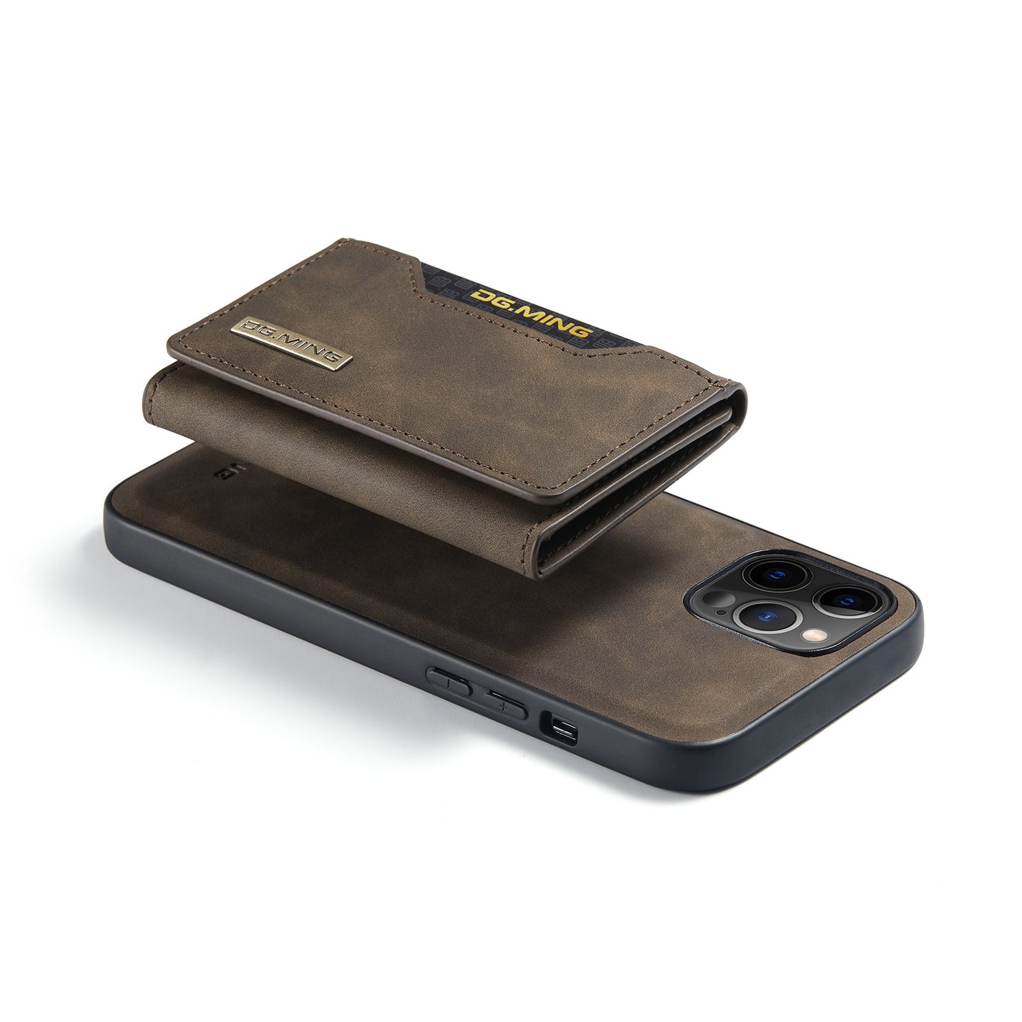 Magnetic Leather Card Case Detachable Kickstand for iPhone 11 12 13 14 Pro Max