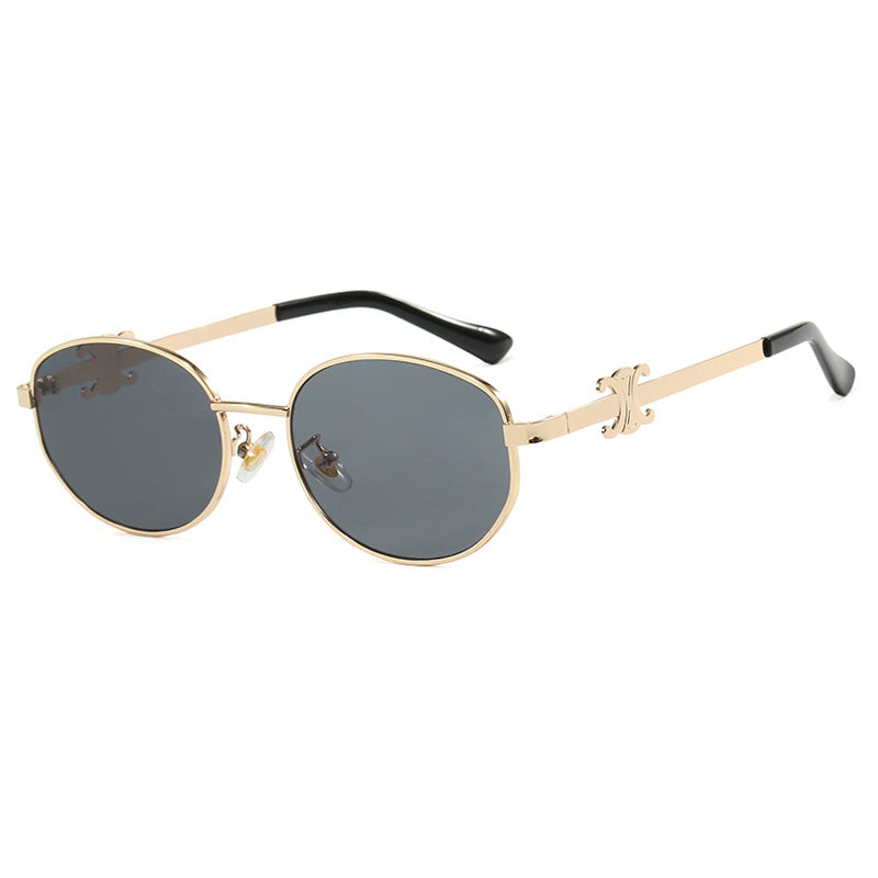 Retro Oval Sunglasses UV Protection Lightweight Durable Scratch Resistant Polarized