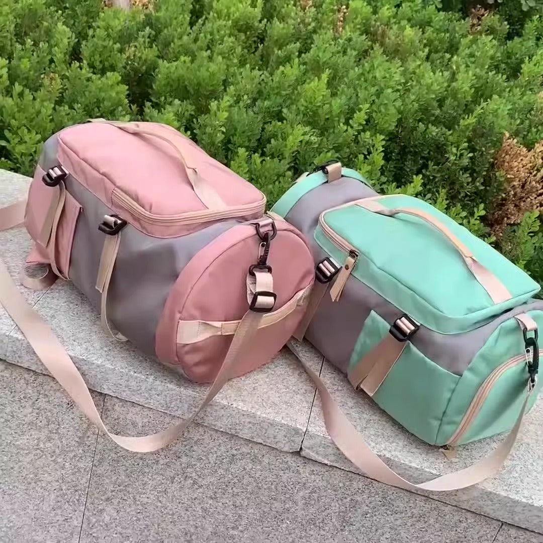 Women's Gym Bag & Travel Backpack - Multi-Function Sports & Fitness Bag