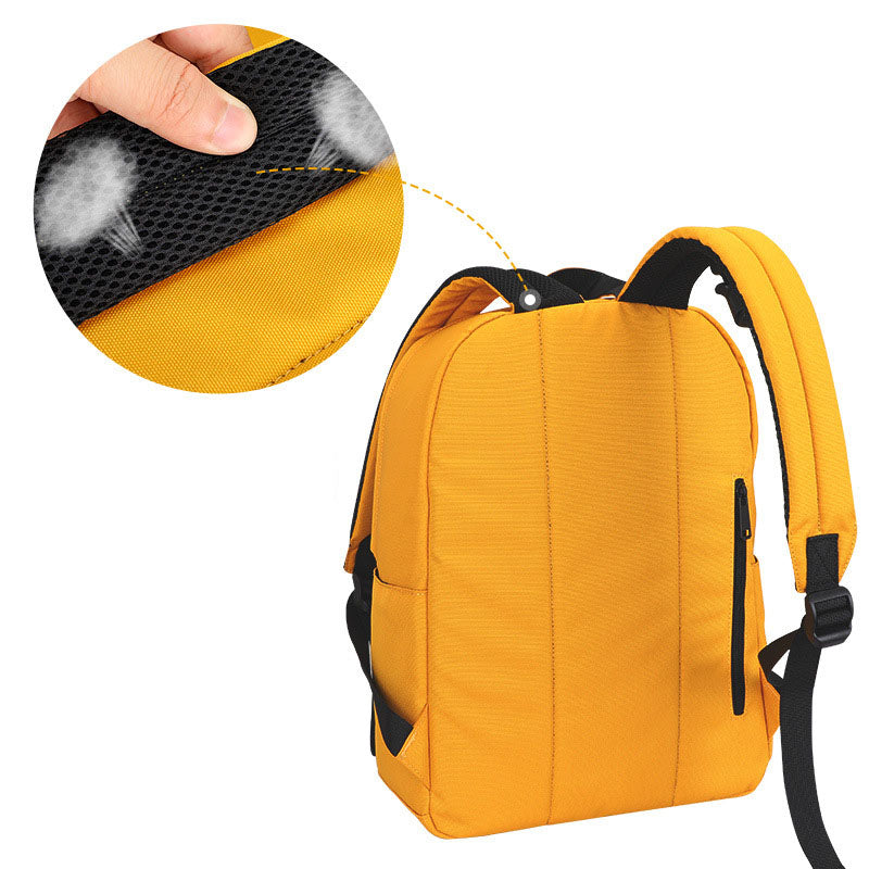 Junior High School Girl Oxford Backpack Lightweight Durable Spacious Zippered Pockets