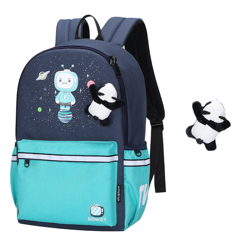Kids Dinosaur Cartoon Anime School Backpack Lightweight Adjustable Padded Straps