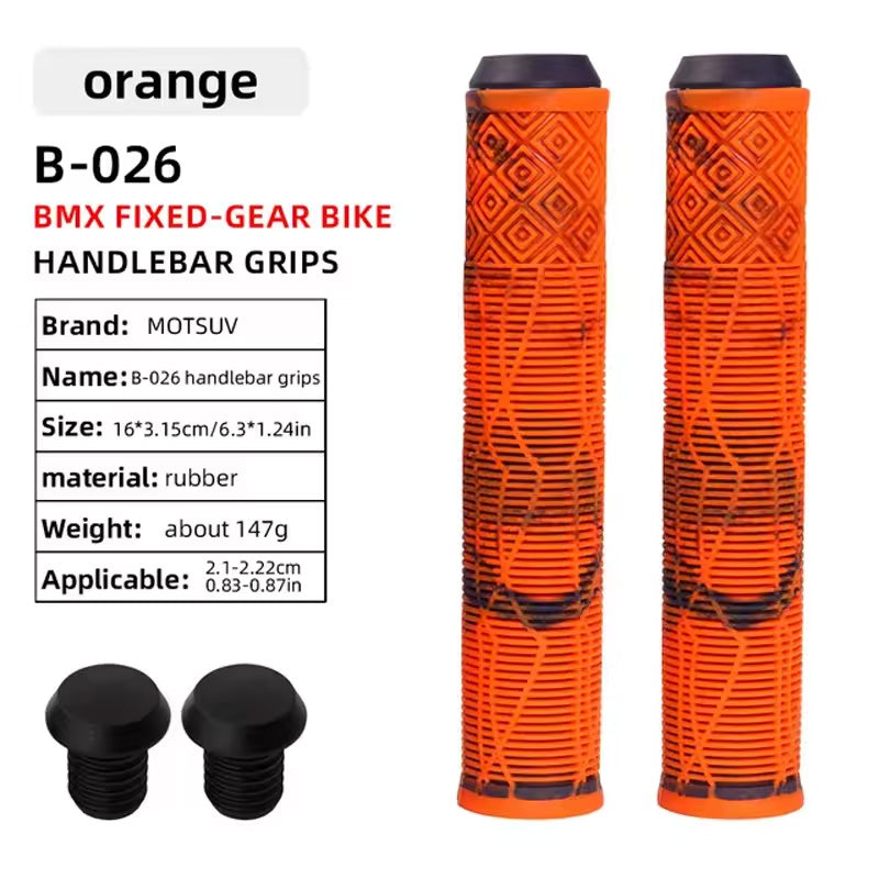 MTB Scooter Bike Handlebar Grips Shock Absorbent Anti-Slip 165mm Universal Fit