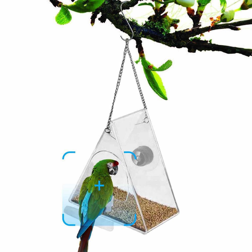 Outdoor Bird Feeder HD Camera WiFi Transparent Real Time Circular Monitoring