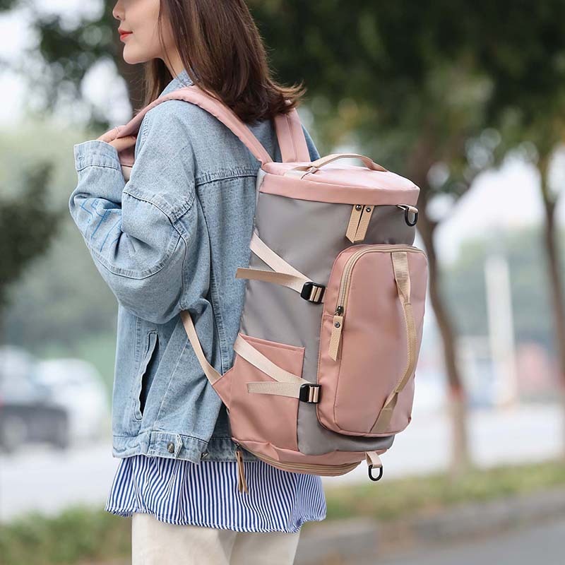 Women's Gym Bag & Travel Backpack - Multi-Function Sports & Fitness Bag