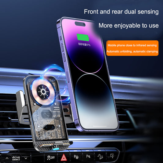 Wireless Car Charger C11 Infrared Induction Mount Smartphone Navigation Support