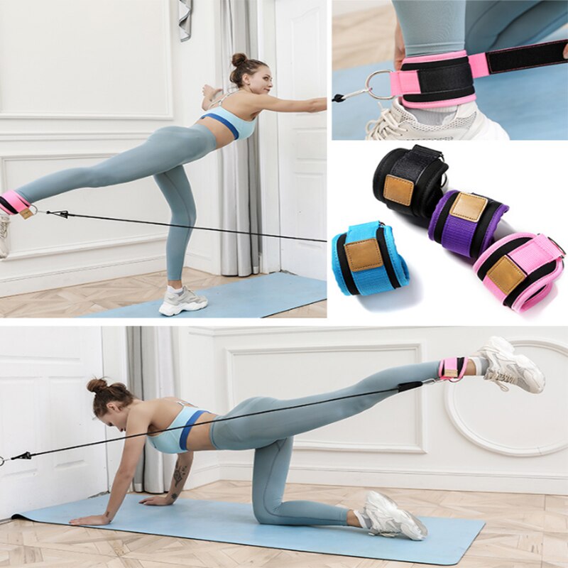 Resistance Bands Ankle Straps Cable Attachment Leg Pulley Strap Fitness Exercise