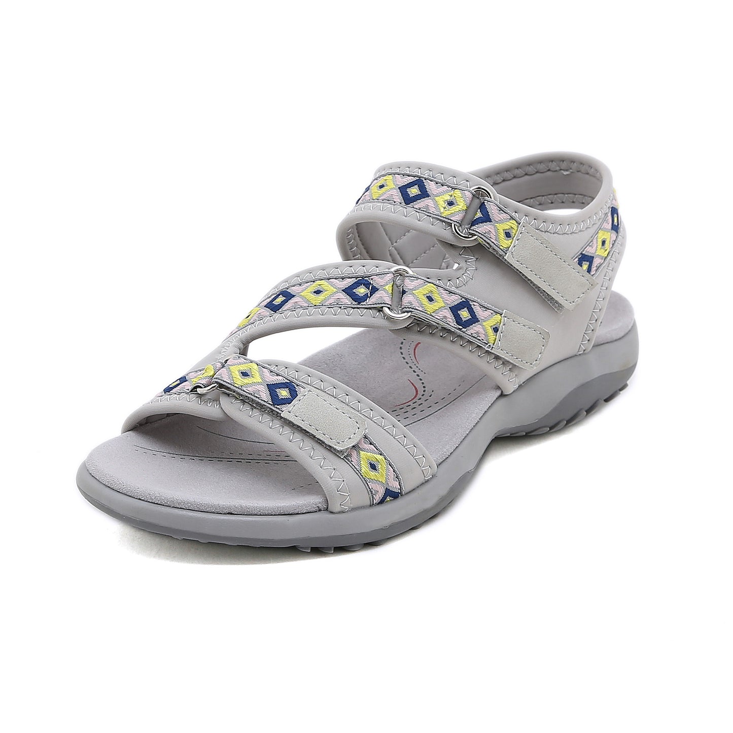 Womens Velcro Sports Sandals Summer Breathable TPR Sole Lightweight Size 35–42