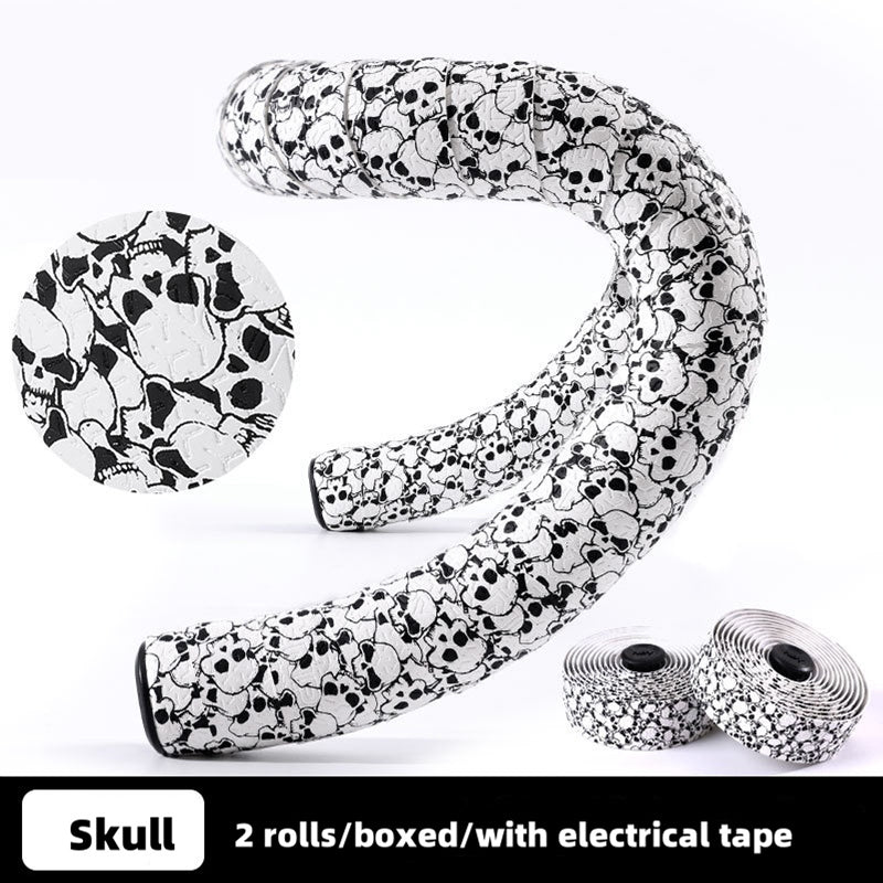 EVA PU Road Bike Handlebar Tape Anti-Slip Shock Absorbing Durable with End Plugs