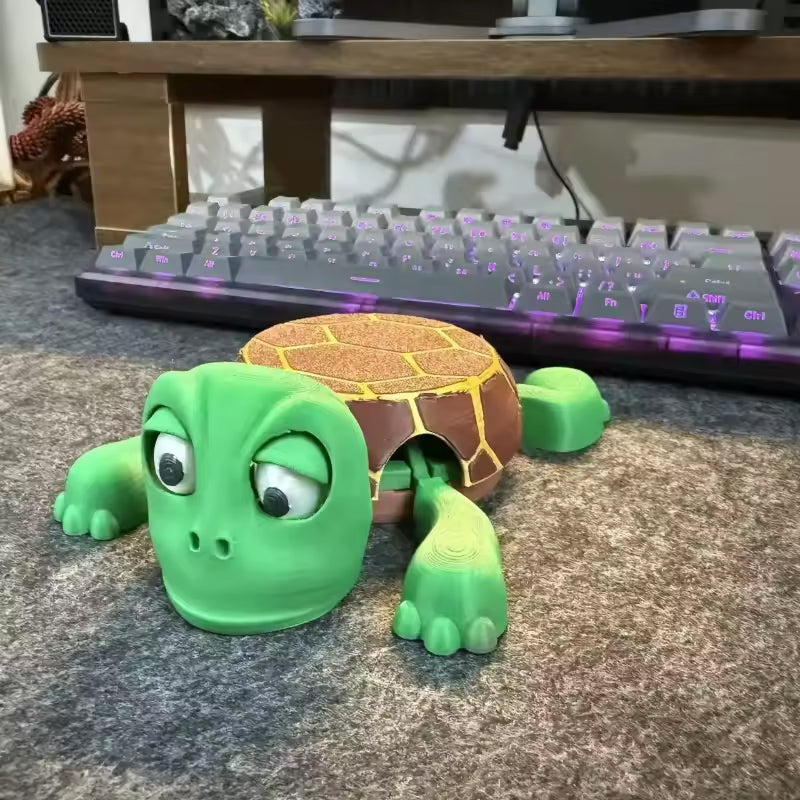 3D-Printed Turtle Coaster Stress Relief Insulated Mug Holder Home Office Decor