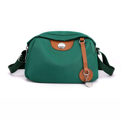 Nylon Crossbody Bag Medium Square Zip Security Durable Women’s Travel Accessory