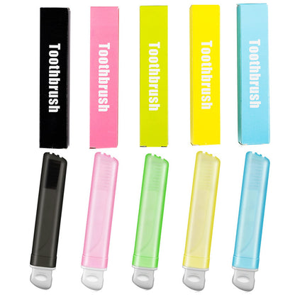 Folding Travel Toothbrush Protective Case Ultra Soft Bristles Compact Handle
