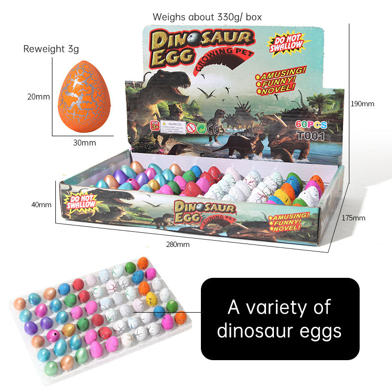 Dinosaur Egg Hatchable Toy Water Expansion Simulation Learning Gift for Children