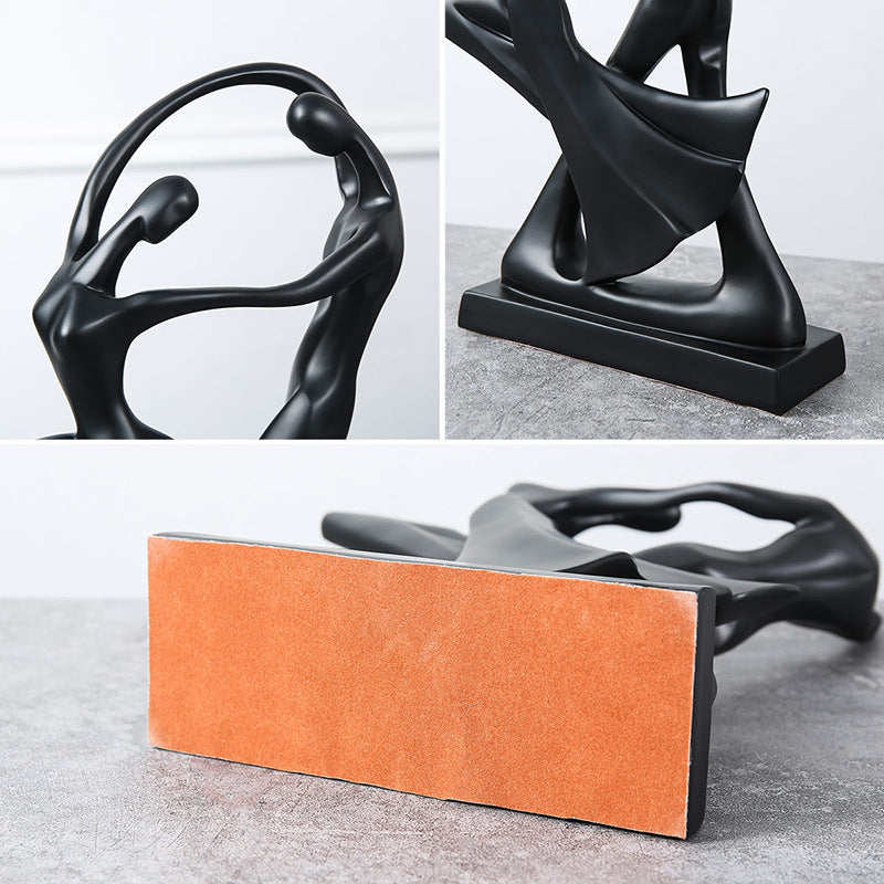 Scandinavian Abstract Resin Decorative Piece Minimalist Home Decor Sculpture
