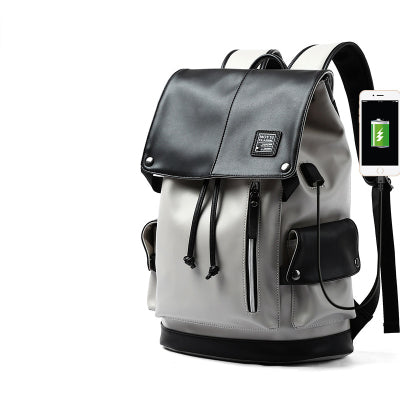 Men's Waterproof Laptop Bag Medium Capacity Shoulder Strap Secure Zip Closure