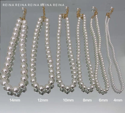 Minimalist Collarbone Pearl necklace Beaded Fashion Jewellery