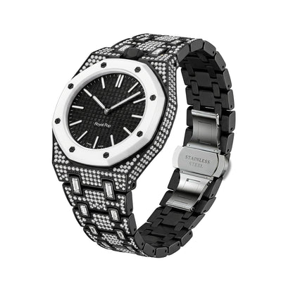 For AP x Swatch Royal Pop Collection Metal Crystal Rhinestone Strap 3 12 Crown