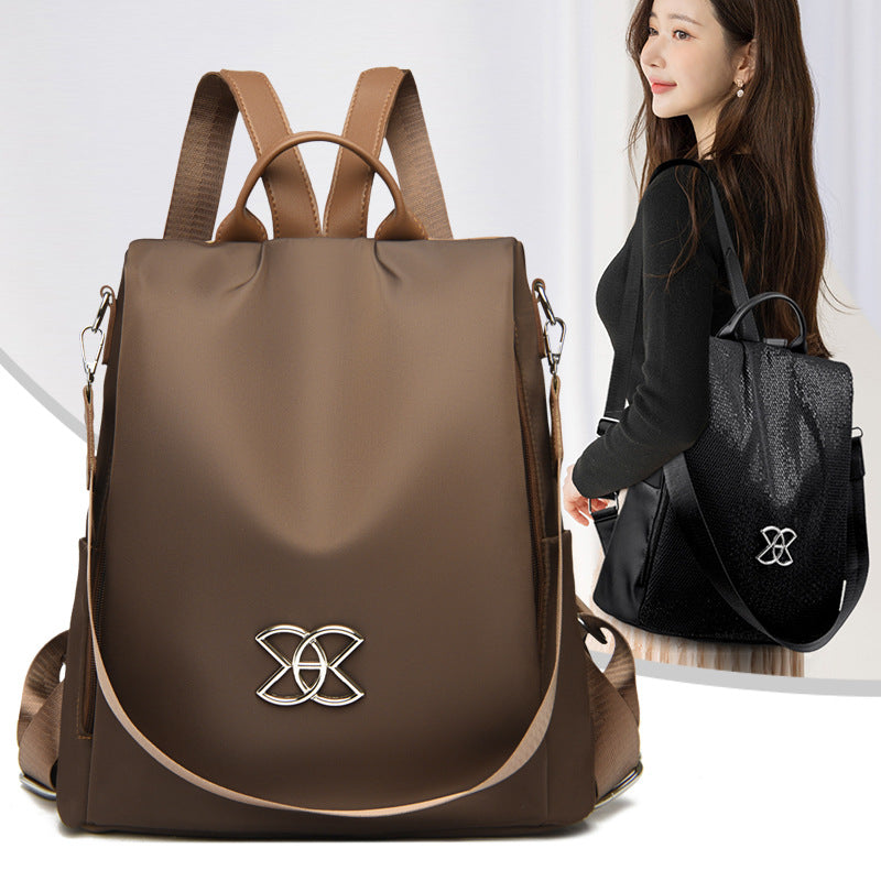 Women's Travel Backpack Lightweight Durable Nylon Zip Adjustable Shoulder Straps