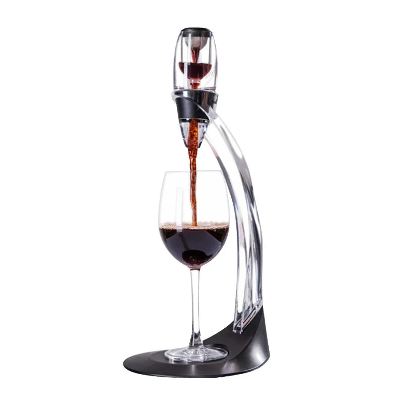 Wine Aerator Pourer Decanter Set Stand Air Strainer Purifier Diffuser Filters