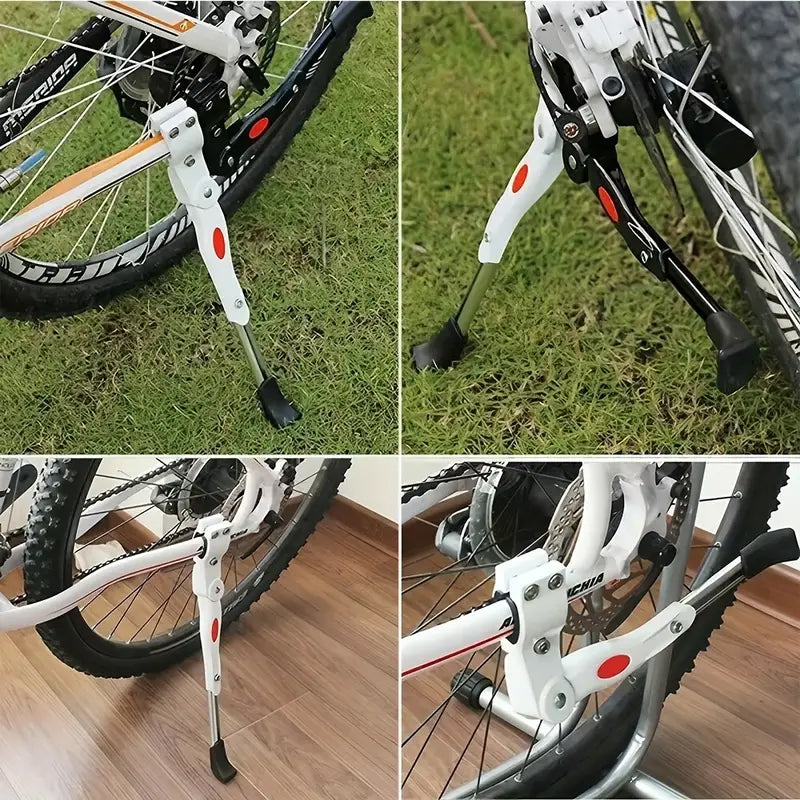 Adjustable Bicycle Side Stand Rack Parking Support for 22-26 Inch Mountain Bikes
