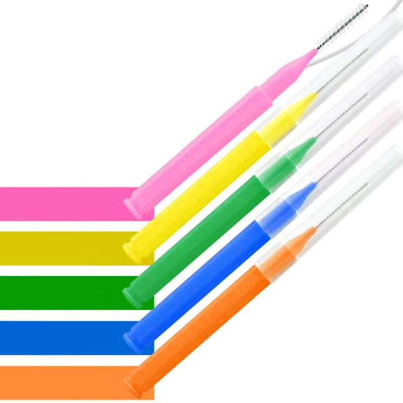 30pc I Shaped Interdental Brush Set Oral Teeth Care Floss Toothpick Cleaner Tool