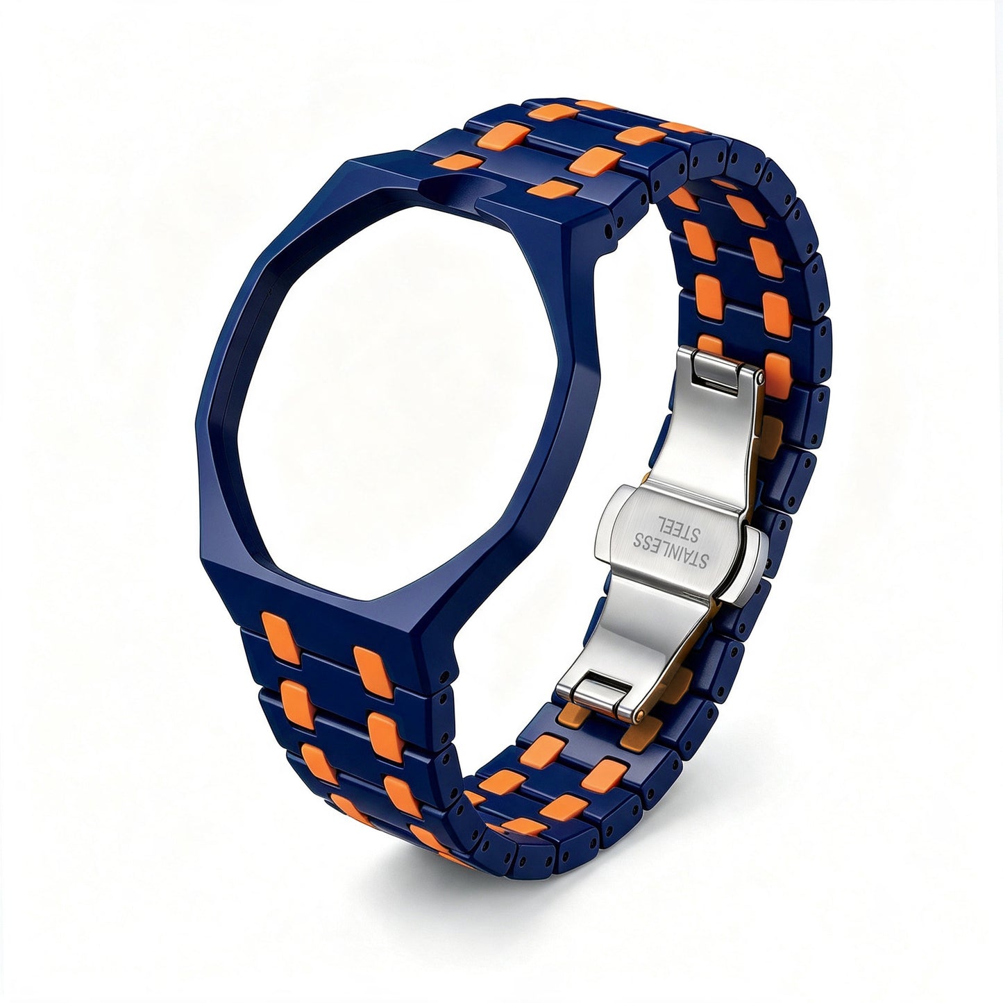 Fits AP x Swatch Royal Pop Watch Case Strap Band Mod Kit Octagonal Strip