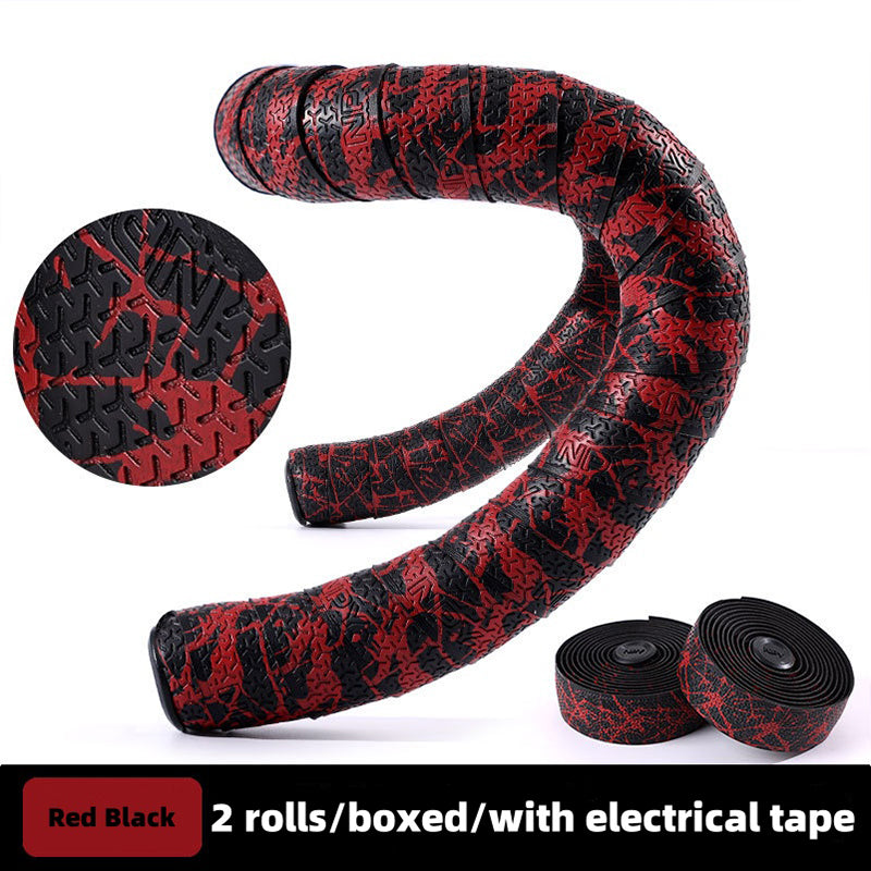 EVA PU Road Bike Handlebar Tape Anti-Slip Shock Absorbing Durable with End Plugs