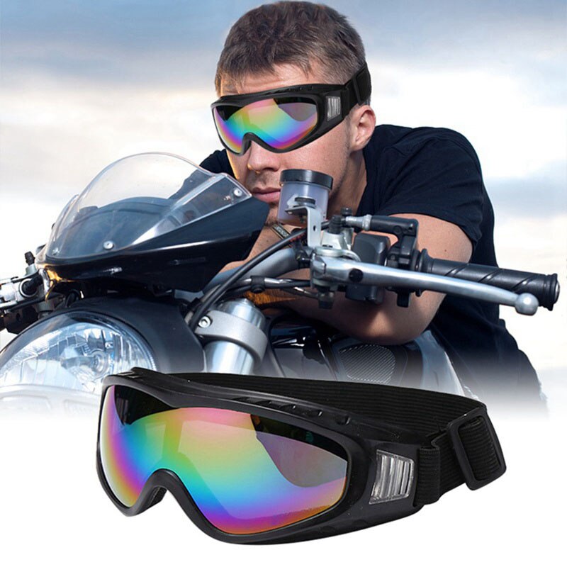 Motorcycle Racing Goggles UV Protection Scratch Resistant Clear Vision Outdoor