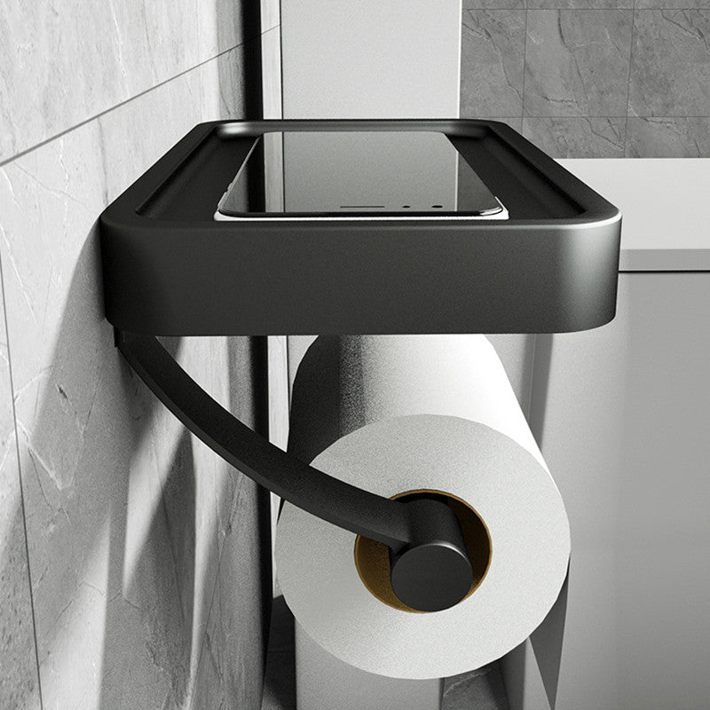 Wall Mounted Space Aluminium Paper Towel Dispenser Mobile Storage Organizer Rack