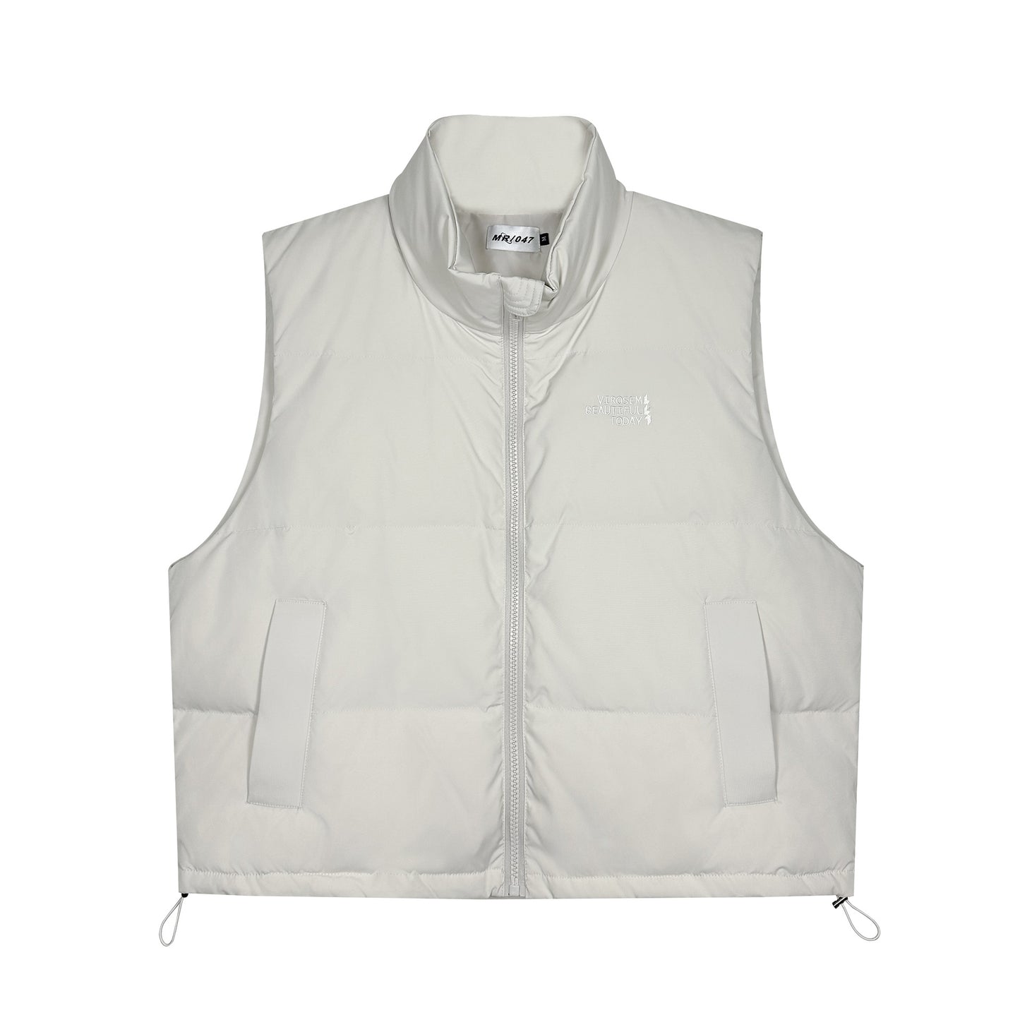 Men's Insulated Thick Down Vest with Stand-up Collar for Casual and Sports Wear