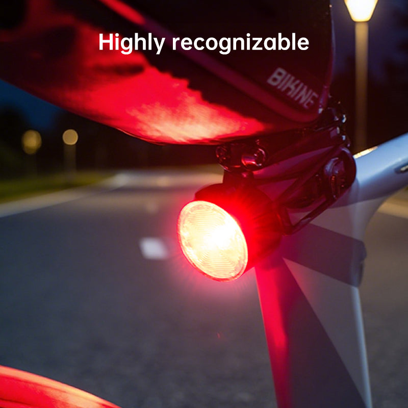 USB Rechargeable LED Bike Light Set - Front and Rear Cycling Safety Flashlights