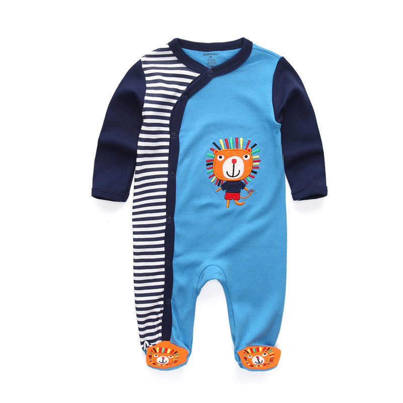 Newborn 100% Cotton Baby Jumpsuit | Neutral Infant Sleepwear | Ages 0-12 Months