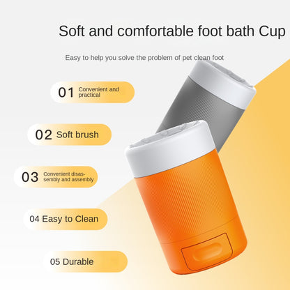 Pet Paw Cleaner Soft Silicone Bristles Quick Efficient Foot Washing Accessory