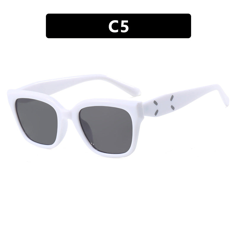 Women's Square Cat Eye Sunglasses UV Protection Retro Style Slim Face Shaping
