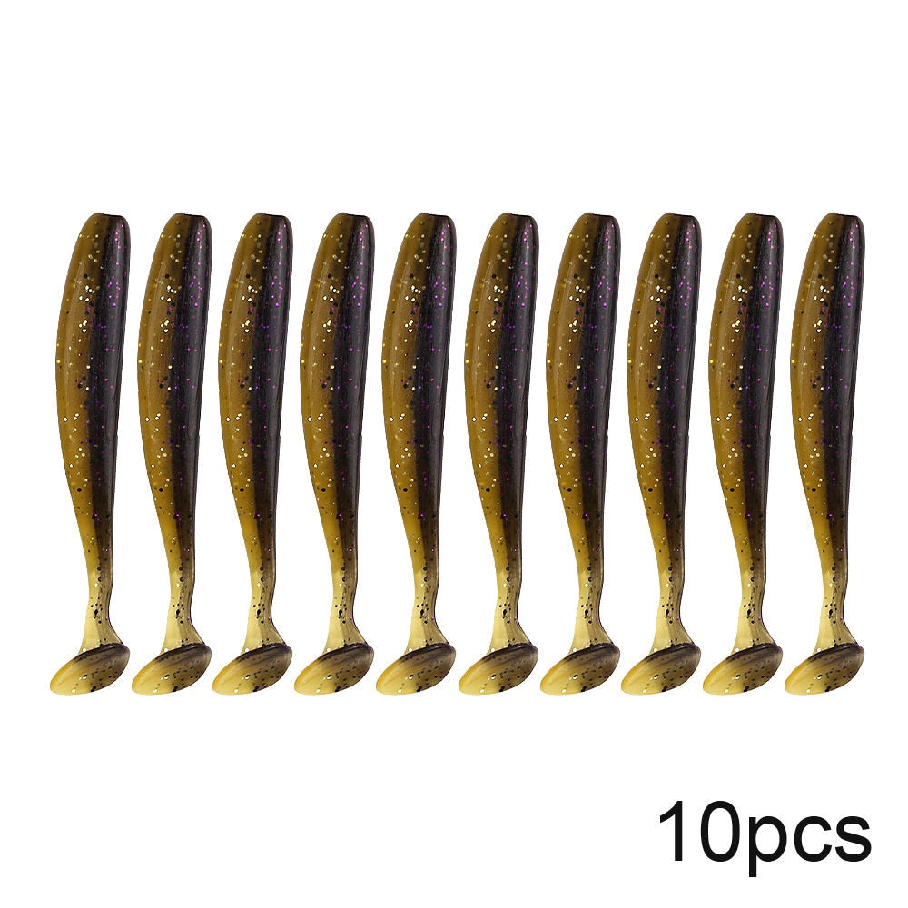 Eco-Friendly Silicone Sea Fishing Lures 7cm 2g Long-Distance Casting Set of 10