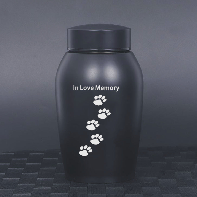 Stainless Steel Pet Memorial Urn Moisture Proof Portable Ash Keepsake Small Pets