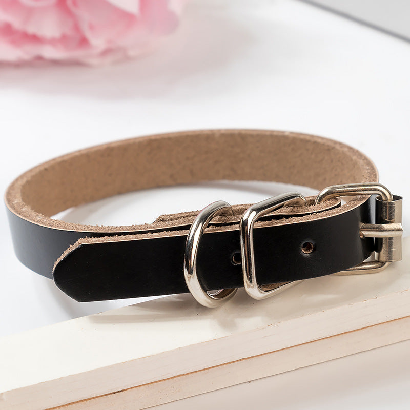 Pet Supplies Real Leather Dog Collars Pure Leather Dog Collars Dog Chains