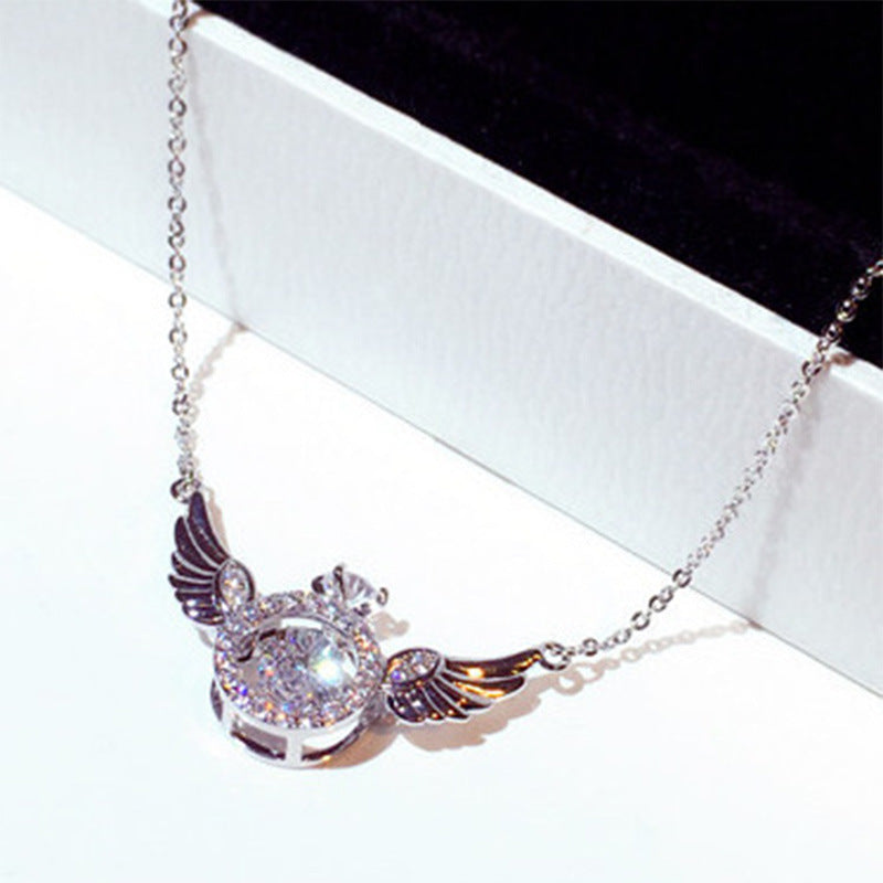 Rose Gold Tone Angel Wing Necklace Chain Necklace Jewellery Design Wings