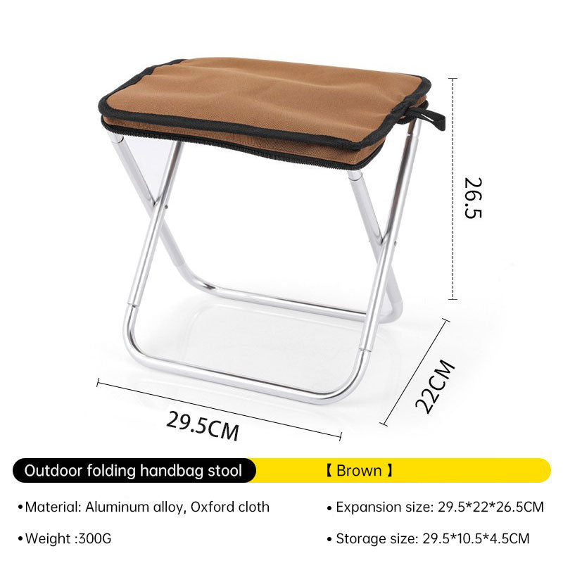 Aluminium Oxford Camping Chair Portable Lightweight Outdoor Seating Foldable