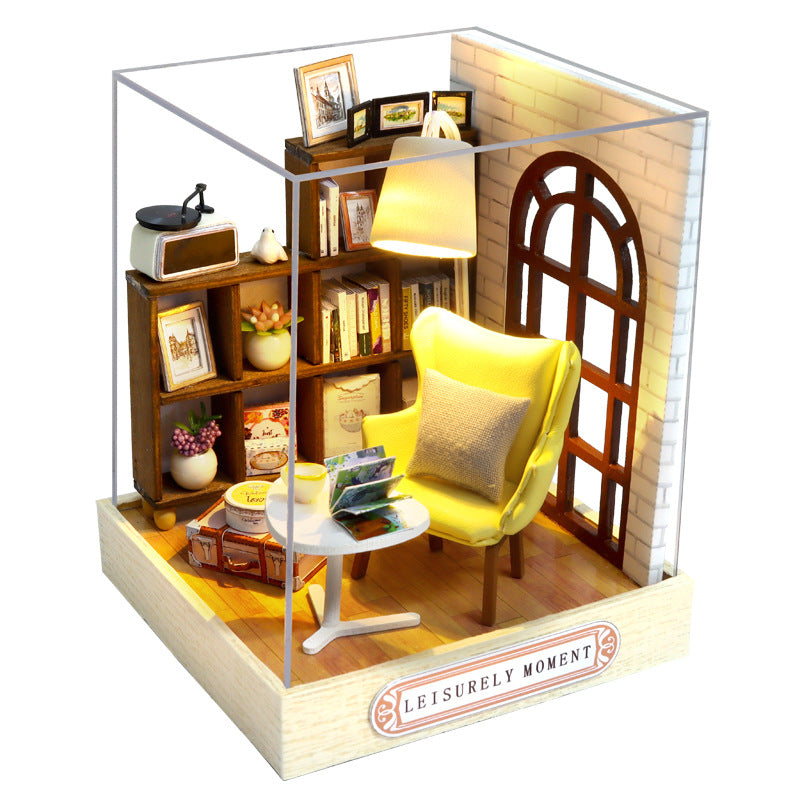 DIY Miniature House Model Kit Craft Assembly Handcrafted Educational Toy Gift Set