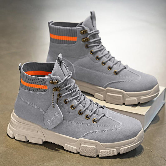 Men's Autumn Winter High-Top Boots Work Motorcycle Labour Shoes Outdoor Gear