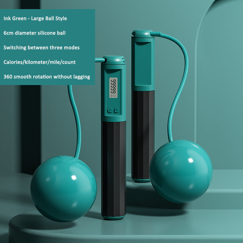 Adjustable Sports Skipping Rope Silicone Ball Speed Fitness Training Equipment
