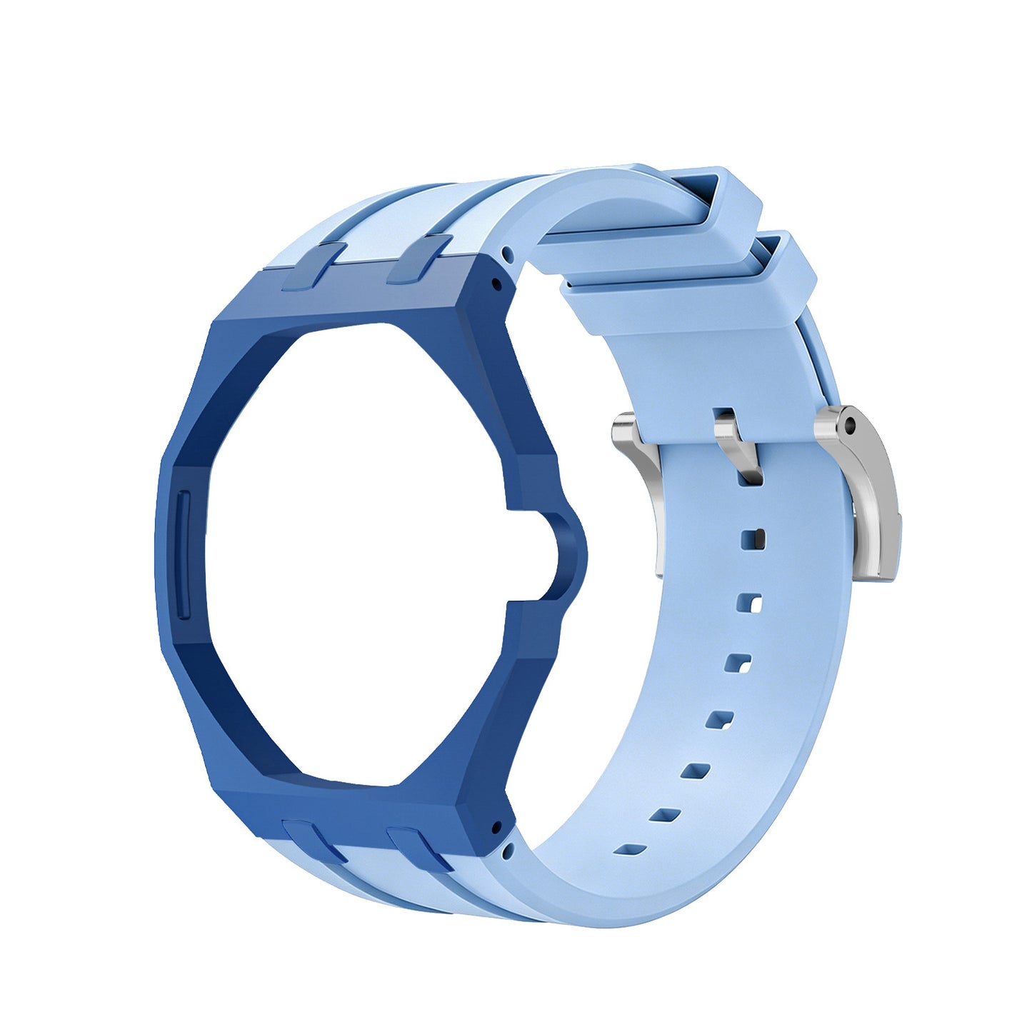 For AP x Swatch Royal Pop Watch Case Silicone Strap Adjustable Buckle Band