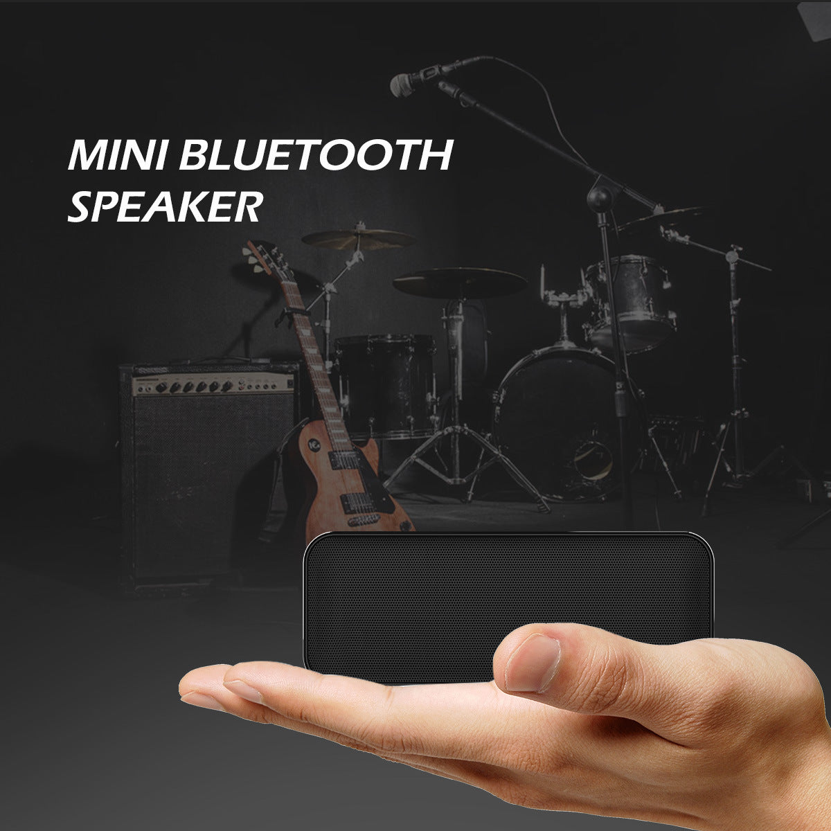 Mini Wireless Ultra-Portable Bluetooth Speaker Stereo Dual Speakers 10W Bass Mic