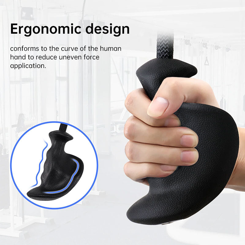Tricep Rope Attachment Ergonomic Grip Detachable Handle Cable Machine Gym Use