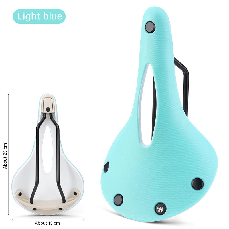 Vintage Bicycle Saddle Anti-slip, Lightweight, Hollow Design for Optimal Comfort