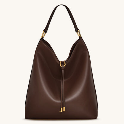 Premium Genuine Leather Tote Shoulder Bag Luxurious Durable Spacious Accessory