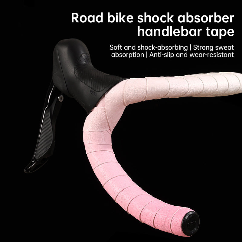 Gradient Double-Pinyin Road Bike Handlebar Tape for Shock Absorption, Breathable