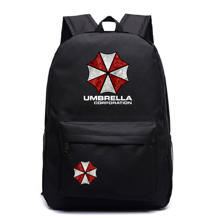 Canvas Backpack Durable School Bag Teenagers Lightweight For Resident Evil Fans