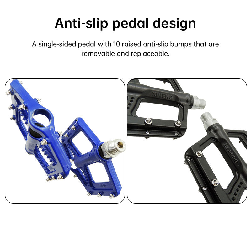 MG22 Mountain Bike Pedals Triple Bearing System Molybdenum Steel Durable Design