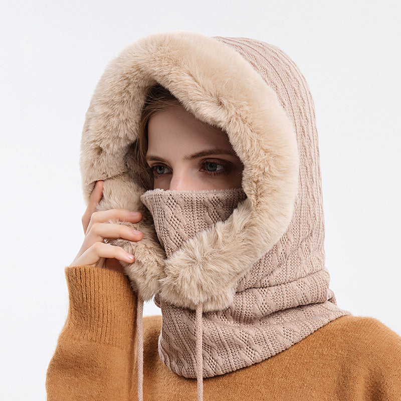 Winter Cap Necktie Feature Pullover Polyester Headgear Adjustable 56-59cm Fit